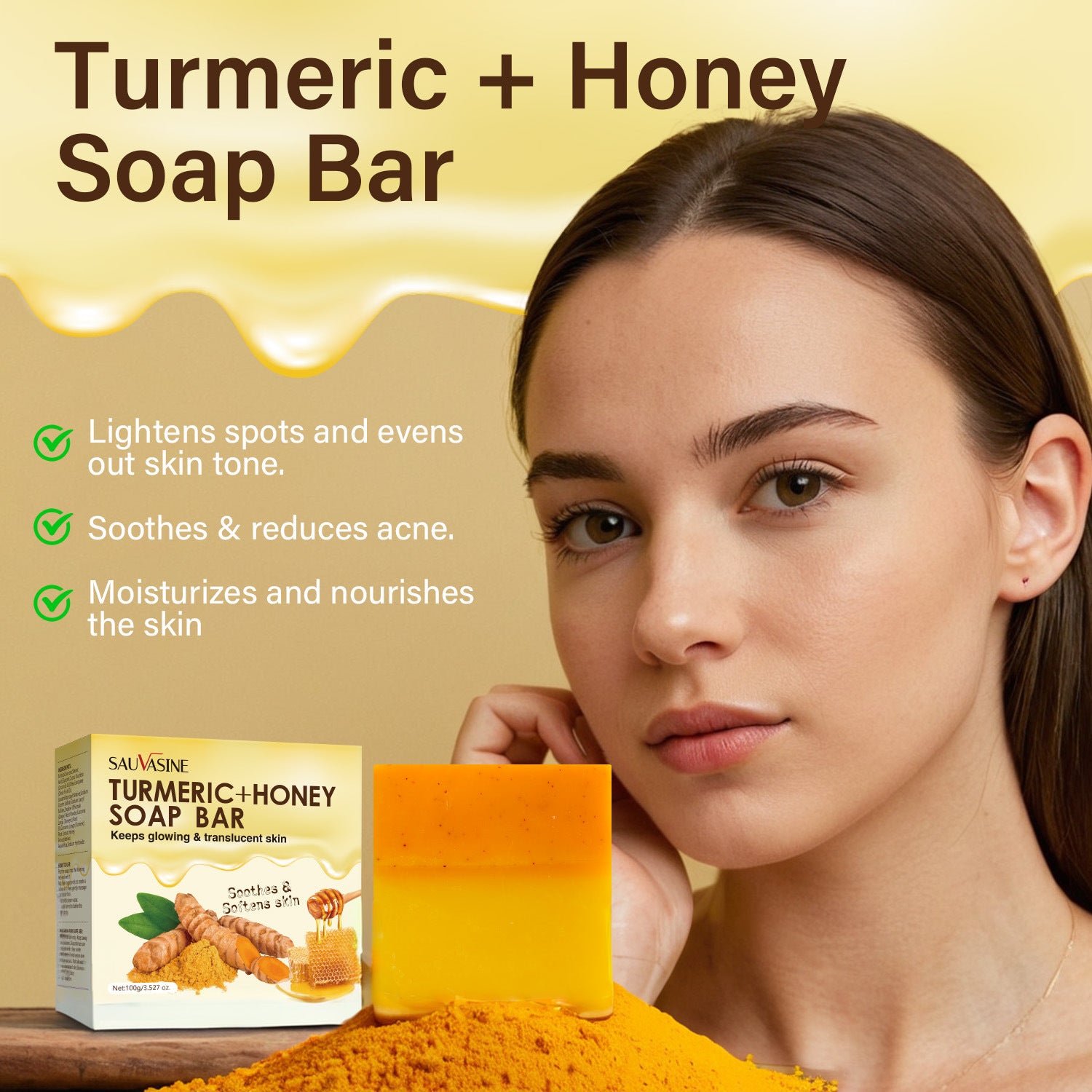 Turmeric Honey Moisturizing Soap Care
