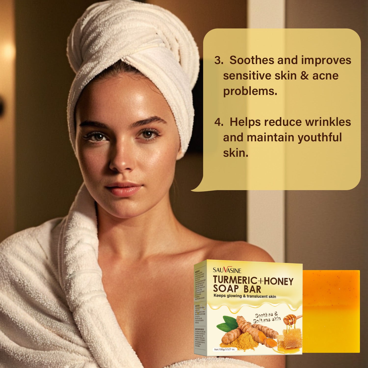 Turmeric Honey Moisturizing Soap Care